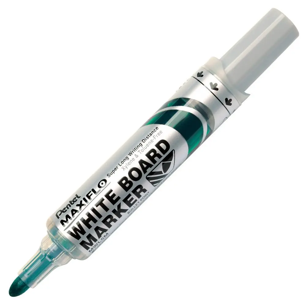 Pentel Marcador Para Quadro Branco MAXIFLO Ponta Média 6.0mm Verde MWL5M-D