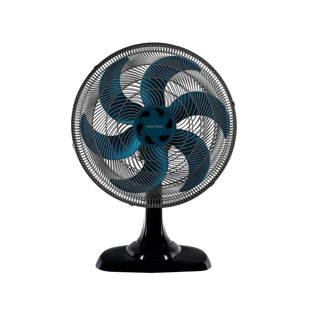 Ventisol Ventilador de Mesa Oscilante, Turbo 6 Pás Premium, Azul, 50cm, 127v, Ventisol