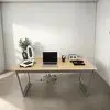Mesa 150x60 Lâmina Com Preto Vintage Com Estilo Industrial - 1