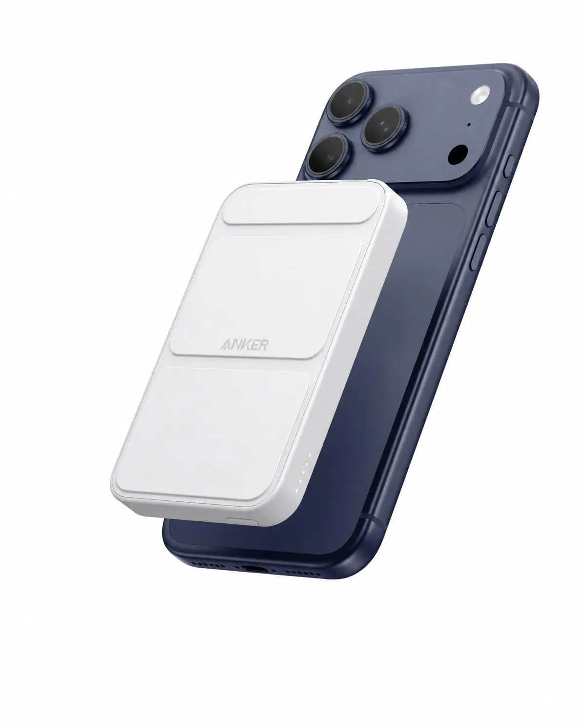Anker 622 Power Bank com MagSafe, Carregador Portátil por Indução Ultrafino | Magnético Dobrável com Suporte e Porta USB-C, para iPhone 18/17/16/15/14/13/12, MagGo 5.000mAh, Branco