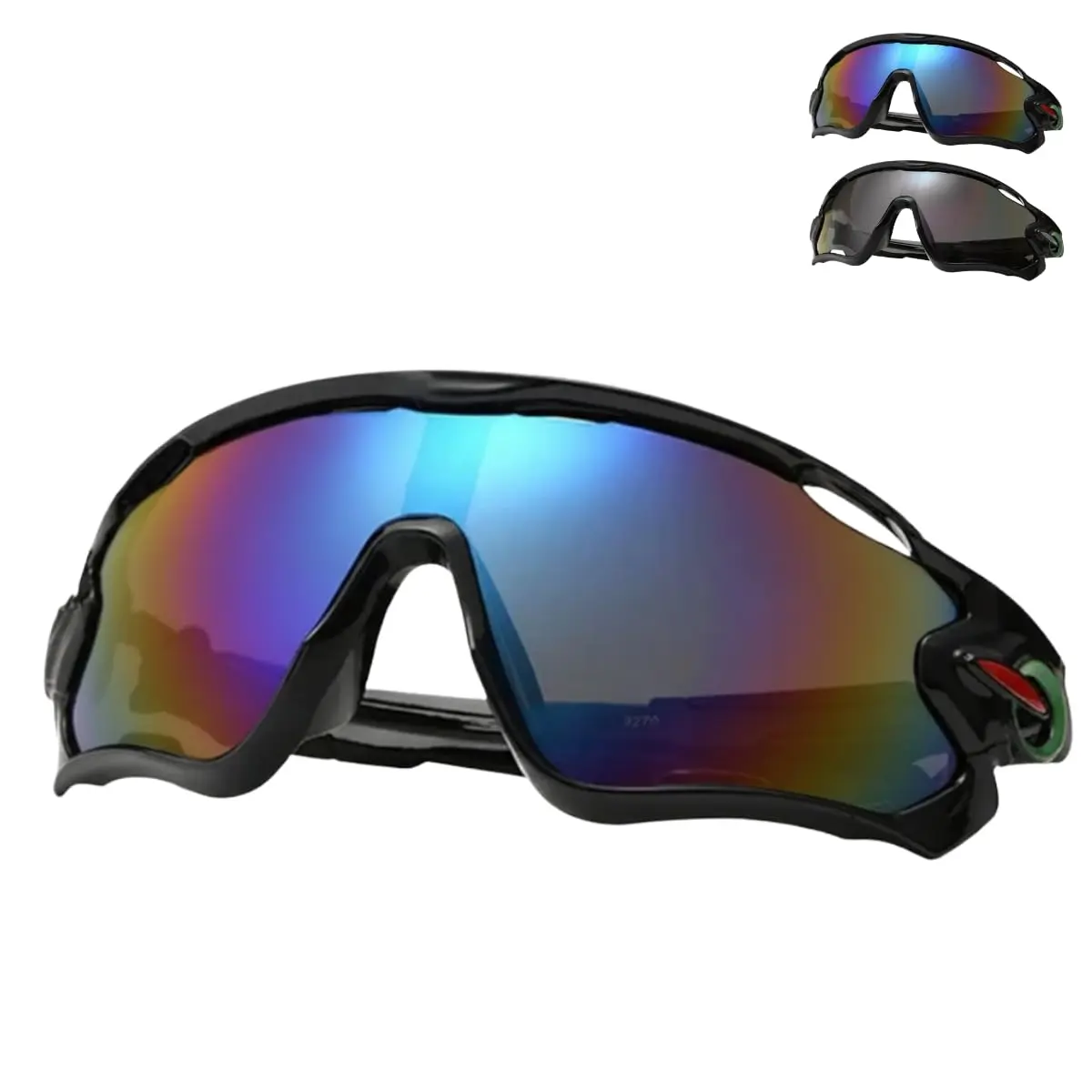 Óculos Esportivo para Ciclismo Corrida Bike MTB Speed Protetor UV400 Espelhado Leve Unissex Antirreflexo Resistente Impacto - 1