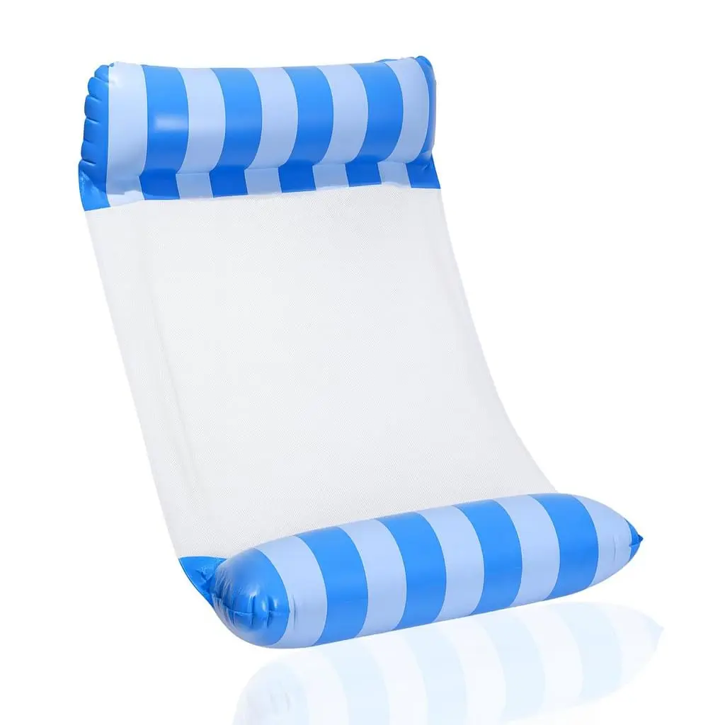 Boia Rede Flutuante Premium 4 em 1 para Piscina | Cama, Espreguiçadeira, Rede Relax