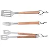 Conjunto de Espátula, Pegador e Garfo para Churrasco Brinox – 3 Peças - 1