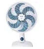 Ventilador de Mesa Mondial Maxis V30MXW 30cm com 6 pás, 3 velocidades e 50W – Branco / Azul - 110V - 1