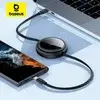 [Com Taxa] Cabo Retrátil Baseus 100W USB-C para iPhone 15/16, MacBook, Samsung e + – Compacto, potente e estiloso - 1