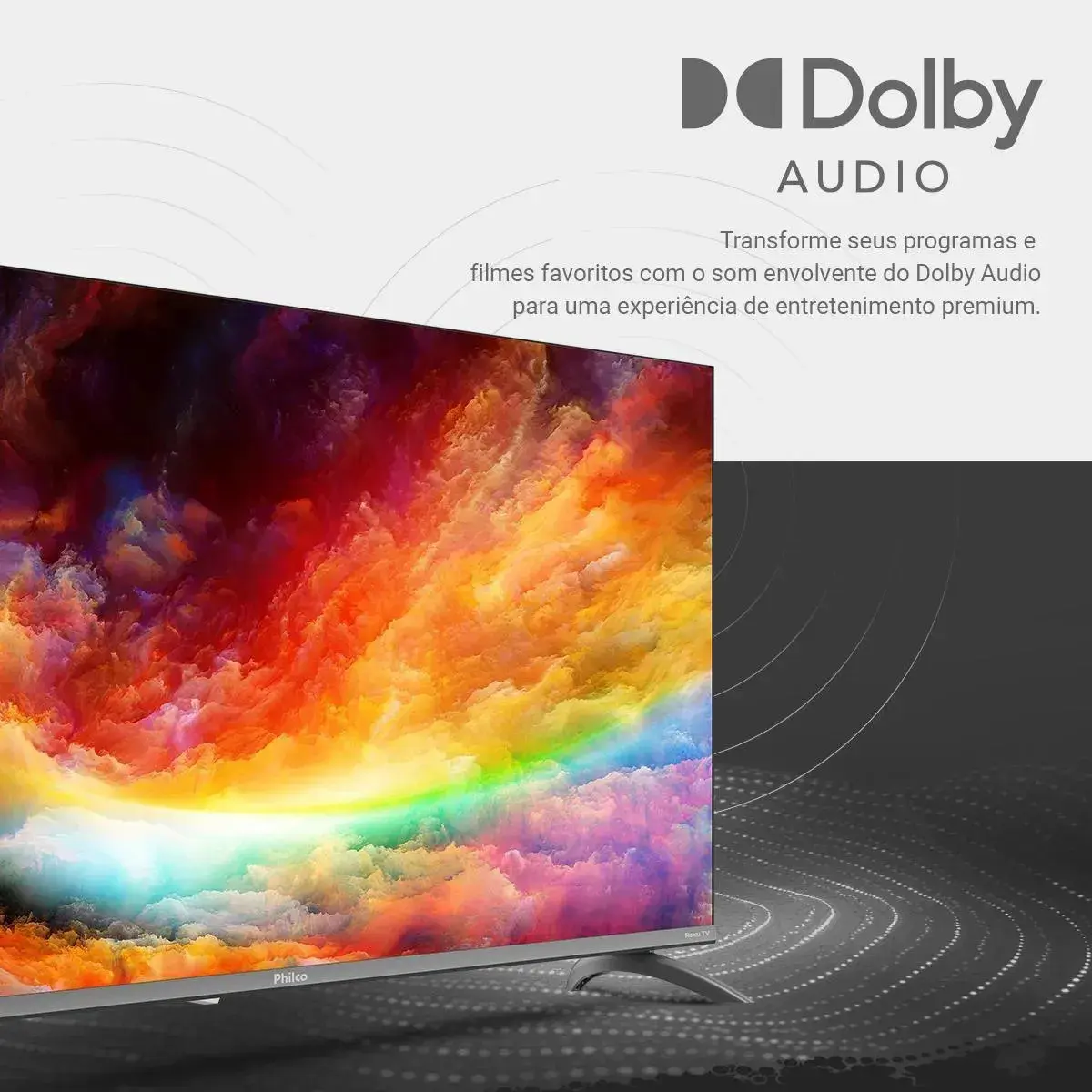 Smart Tv Philco 50 P50vik 4k Uhd Led Roku Dolby Audio Wi-fi Hdr10 110/220v thumbnail 3