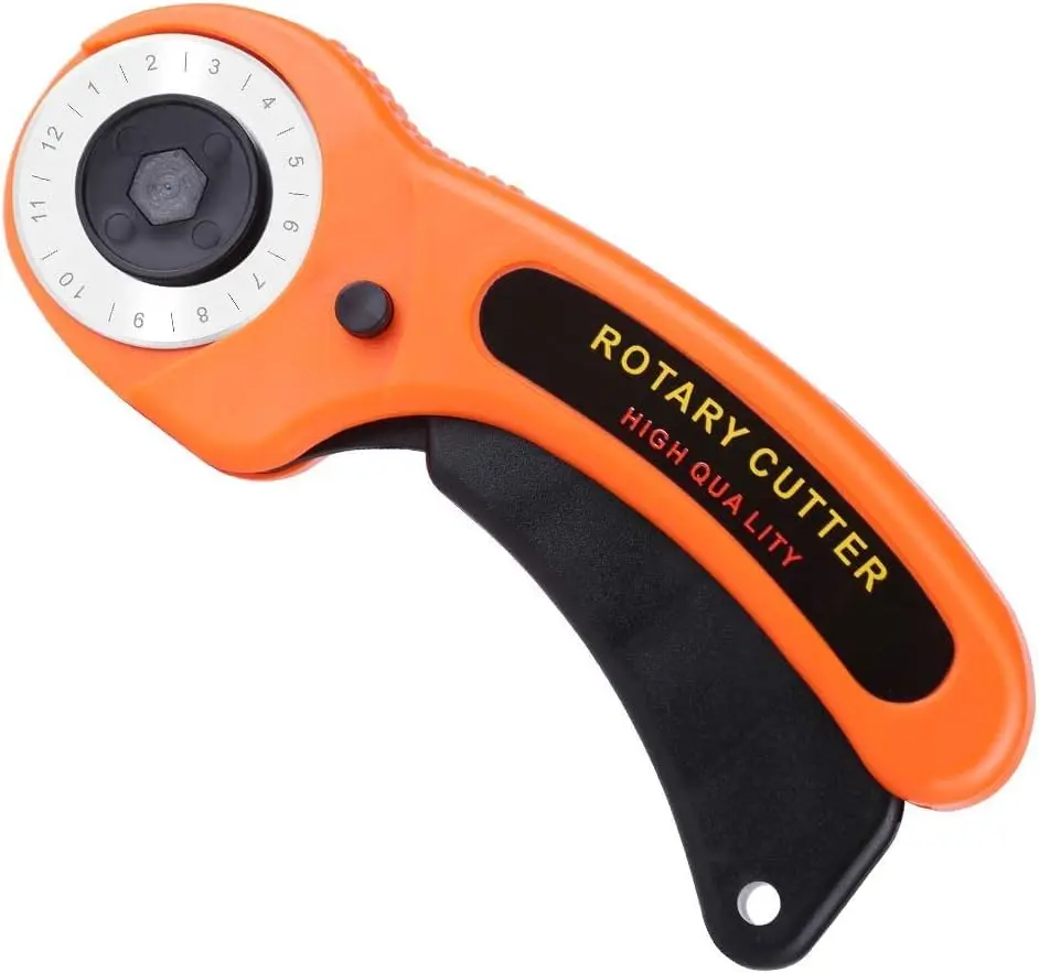 Cortador Rotativo Multiuso - Kit de Costura e Artesanato Multiuso para Tecidos, Papel, Couro, Patchwork e Mais