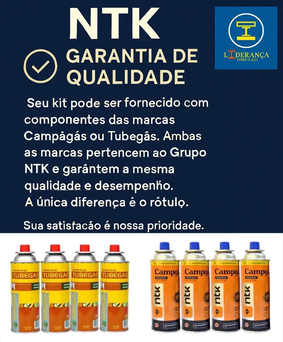 Maçarico Profissional Universal Multiuso Gourmet Portátil Com Regulagem De Chamas Kit Completo Com 3 Refil Para Chef De Cozinha Confeiteiro Flambar Solda Marca - Liderança Ferro E Aço thumbnail 2