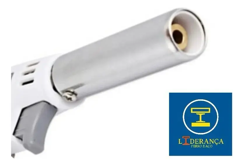 Maçarico Profissional Universal Multiuso Gourmet Portátil Com Regulagem De Chamas Kit Completo Com 3 Refil Para Chef De Cozinha Confeiteiro Flambar Solda Marca - Liderança Ferro E Aço thumbnail 7