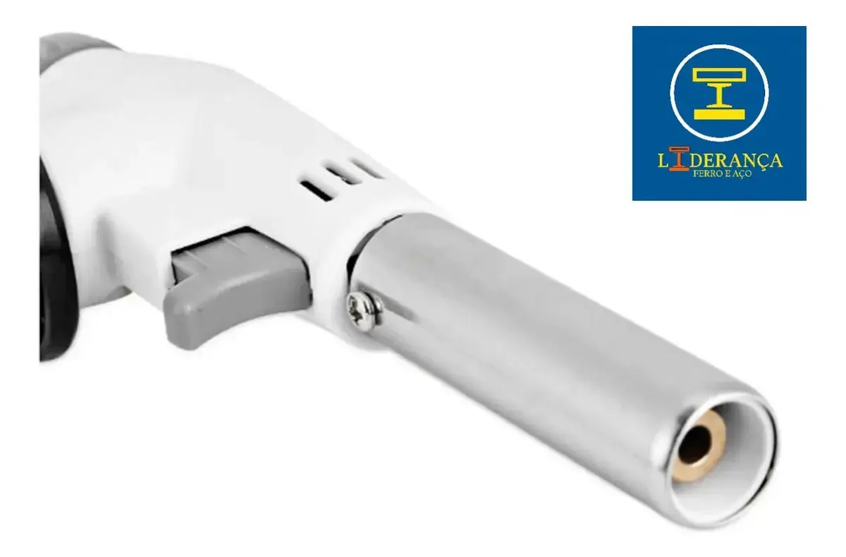 Maçarico Profissional Universal Multiuso Gourmet Portátil Com Regulagem De Chamas Kit Completo Com 3 Refil Para Chef De Cozinha Confeiteiro Flambar Solda Marca - Liderança Ferro E Aço thumbnail 9