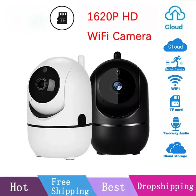 Câmera IP NOVA 2026 Plus para Casa Inteligente, Câmera de Segurança HD 1620P com Rastreamento Automático, Vigilância Sem Fio, Visão Noturna, Câmera WiFi - 1