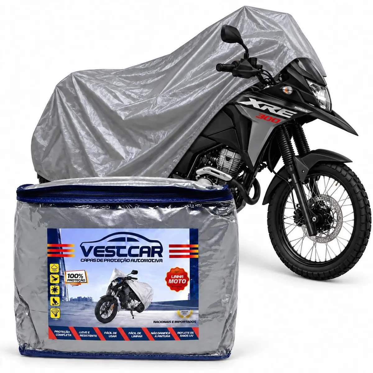 Vestcar Capa Para Moto | Impermeável | Proteção UV | Polietileno (G) | Proteção contra raios UV, reduz os efeitos causados pela exposição prolongada ao sol - 1