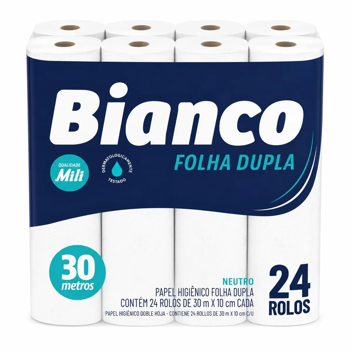 Papel Hig Bianco 30m FD.Neutro Compacto 24 unidades