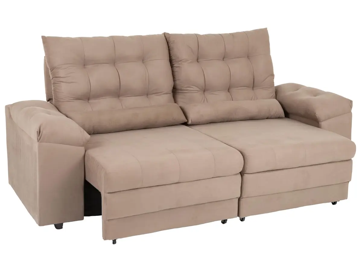 SMP - Sofá 3 Lugares Retrátil Reclinável Suede Phormatta Colômbia