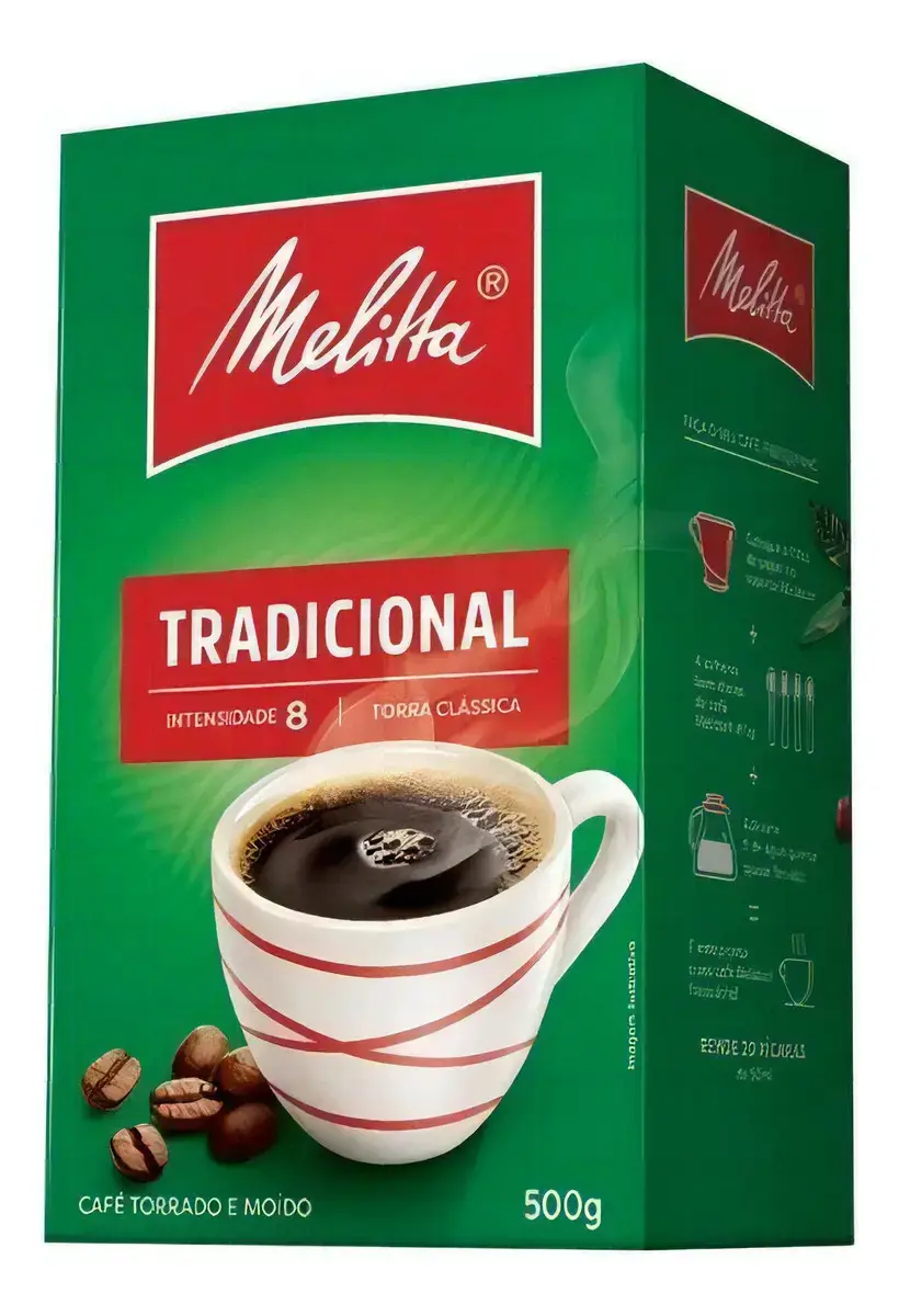 Café Melitta Torrado Moído Tradicional Intenso Vácuo 500g - 1