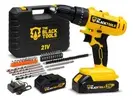 Parafusadeira E Furadeira De Impacto 3/8 The Black Tools Tb21-pz Com 2 Baterias E Acessorios - 1