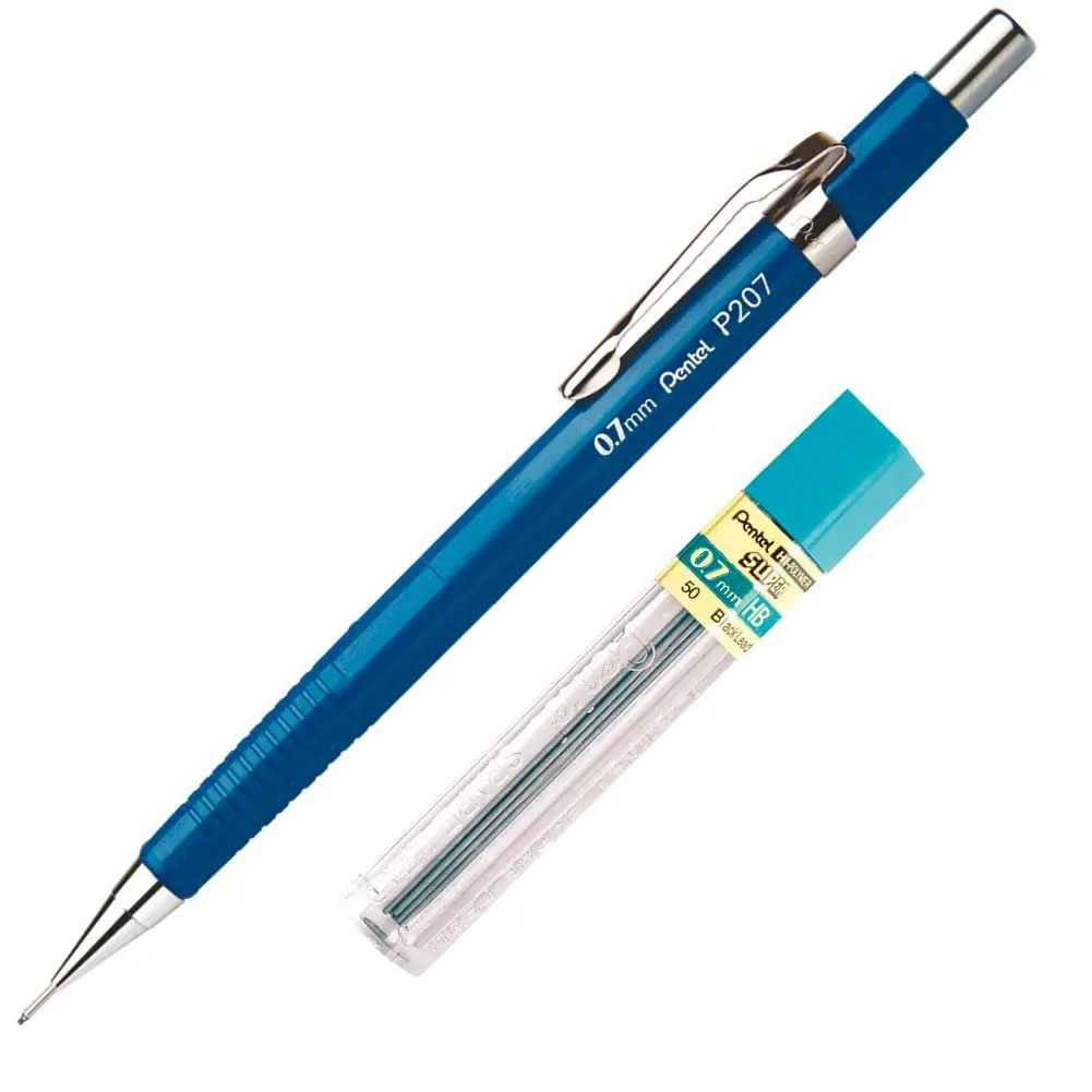 Pentel Lapiseira 0.7mm Azul + Grafite HB SM/P207-CM