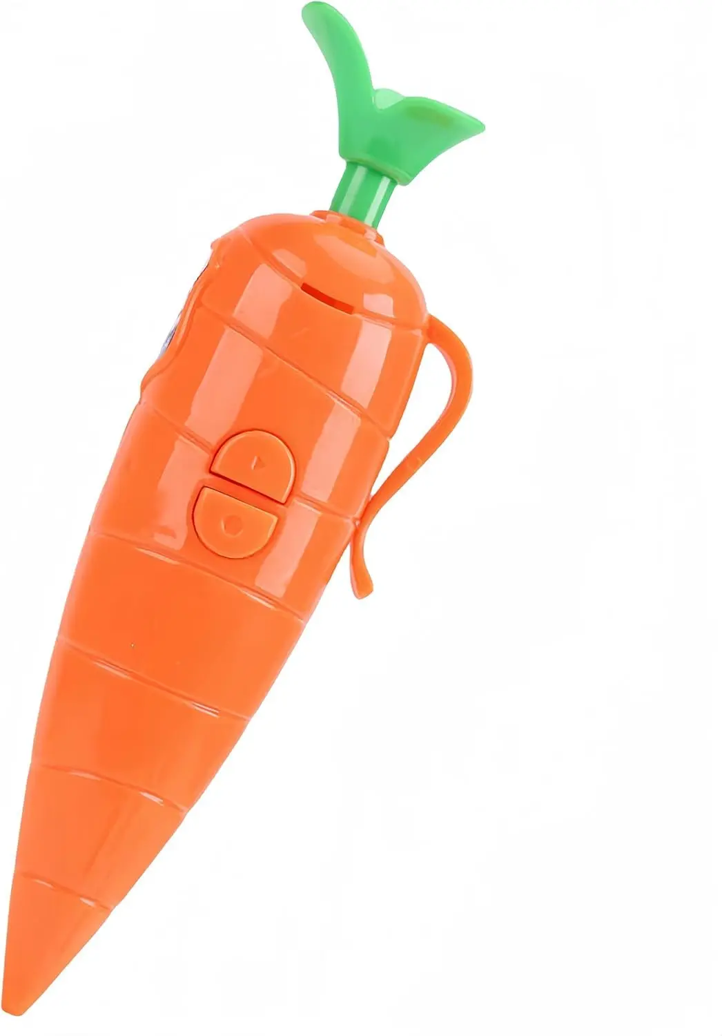 Caneta Esferográfica com Gravador de Voz – Design Divertido Formato Cenoura (Laranja)