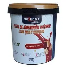 Pasta de Amendoim Gourmet, Absolut Nutrition, Sabor Protein Ball, 500g | Núcleo recheado cremoso e versátil para receitas e lanches