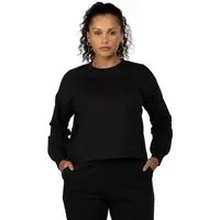 Blusa de Moletom Feminina Oxer com Recorte Texturizado na Lateral - 1