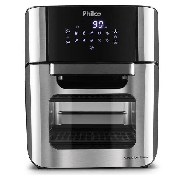 Air Fryer Oven Sem Óleo Philco Pfr2200 12l 1800w Digital Com
