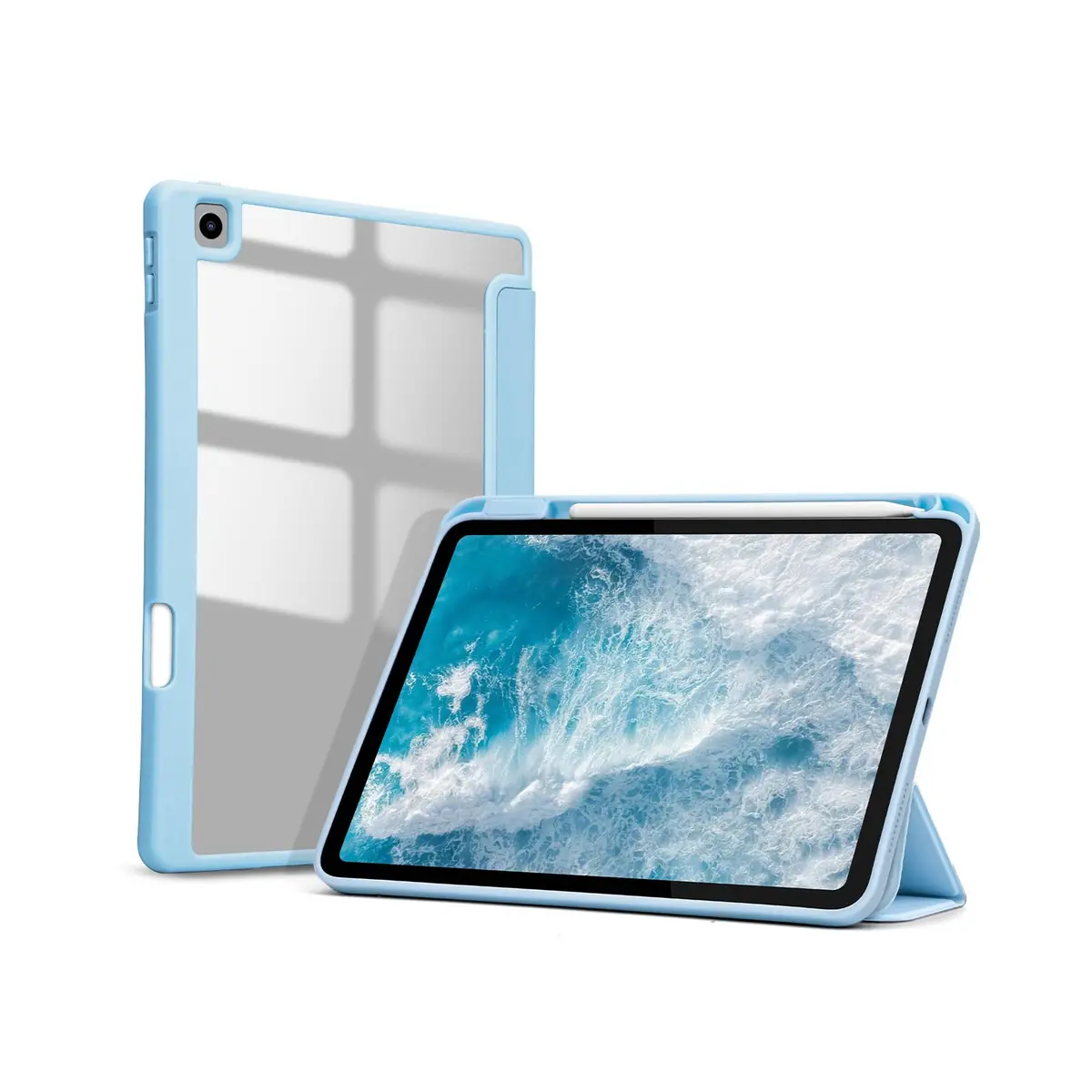 Capa Protetora 3 em 1 para iPad Air 11" (2026 M4/2025 M3/2024 M2/2022/2020) e iPad Pro 11" (1ª-4ª Geração), Slot Caneta, Anti-choque, Fechamento Magnético (Azul-marinho). - 1