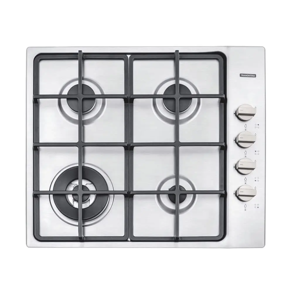 Cooktop Inox Square 4gx He Safe 60 Tramontina Inox - 1