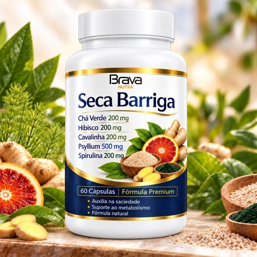 Psyllium + Chá Verde | 60 Cápsulas | Envio Rápido | Fórmula Premium - 1
