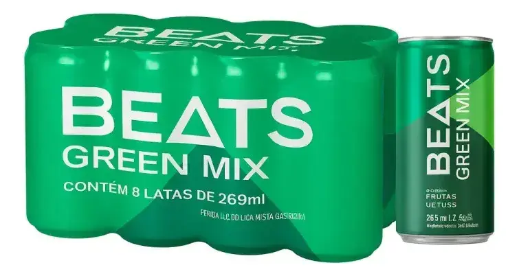 Skol Beats Green Mix 269ml Pack Com 8 Latas