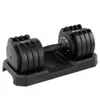 Dumbbell Halter Gallant Regulável Anilhas 19Kg Com Base Elite Pro (GDB19R0A-PT) - 1