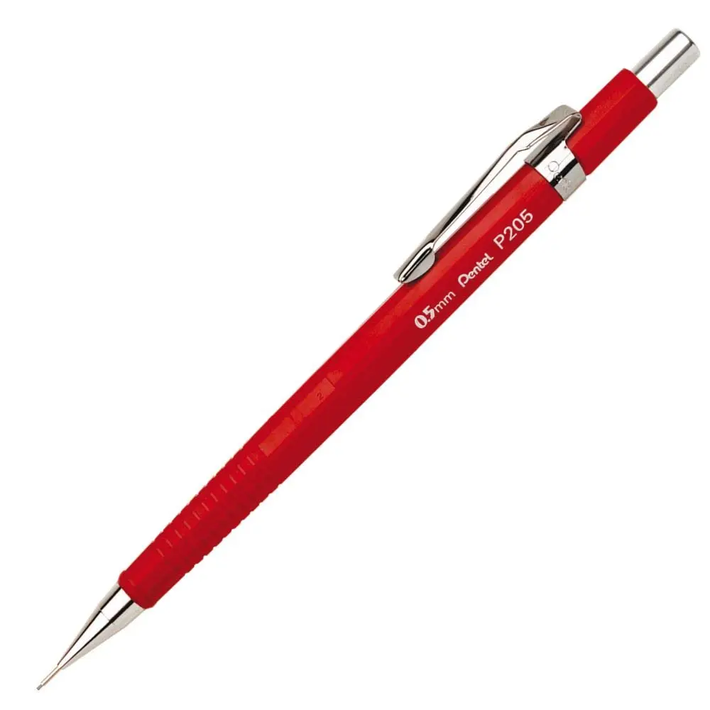 Pentel Lapiseira 0.5mm Vermelho Vivo P205-FRPB - 1