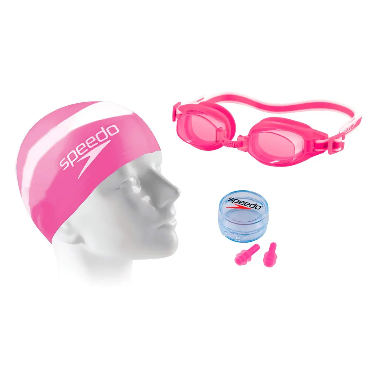 Kit de Natação, Speedo, Swim Jr Slc - Rosa