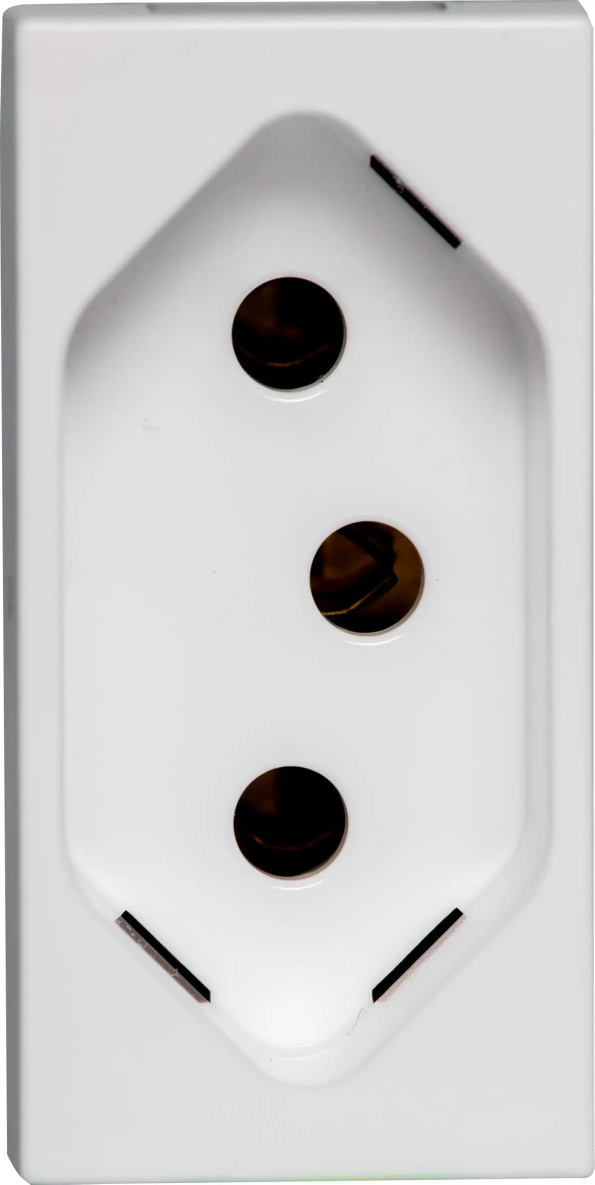 TOMADA ENERGIA 2P+T 10A 1M BRANCA - MATIX GO - MATIX GO - - JW4165
