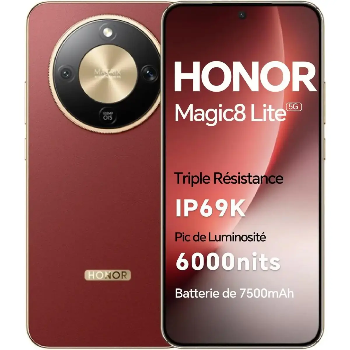 Telefone - Smartphone HONOR Magic 8 Lite 5G, versão UE, 8 GB + 256 GB, 8 GB + 512 GB, 7500 mAh, telemóvel AMOLED de 6,79", IP68/IP69K, resistente a quedas de 2,5 m, câmara ultra nítida OIS de 108 MP