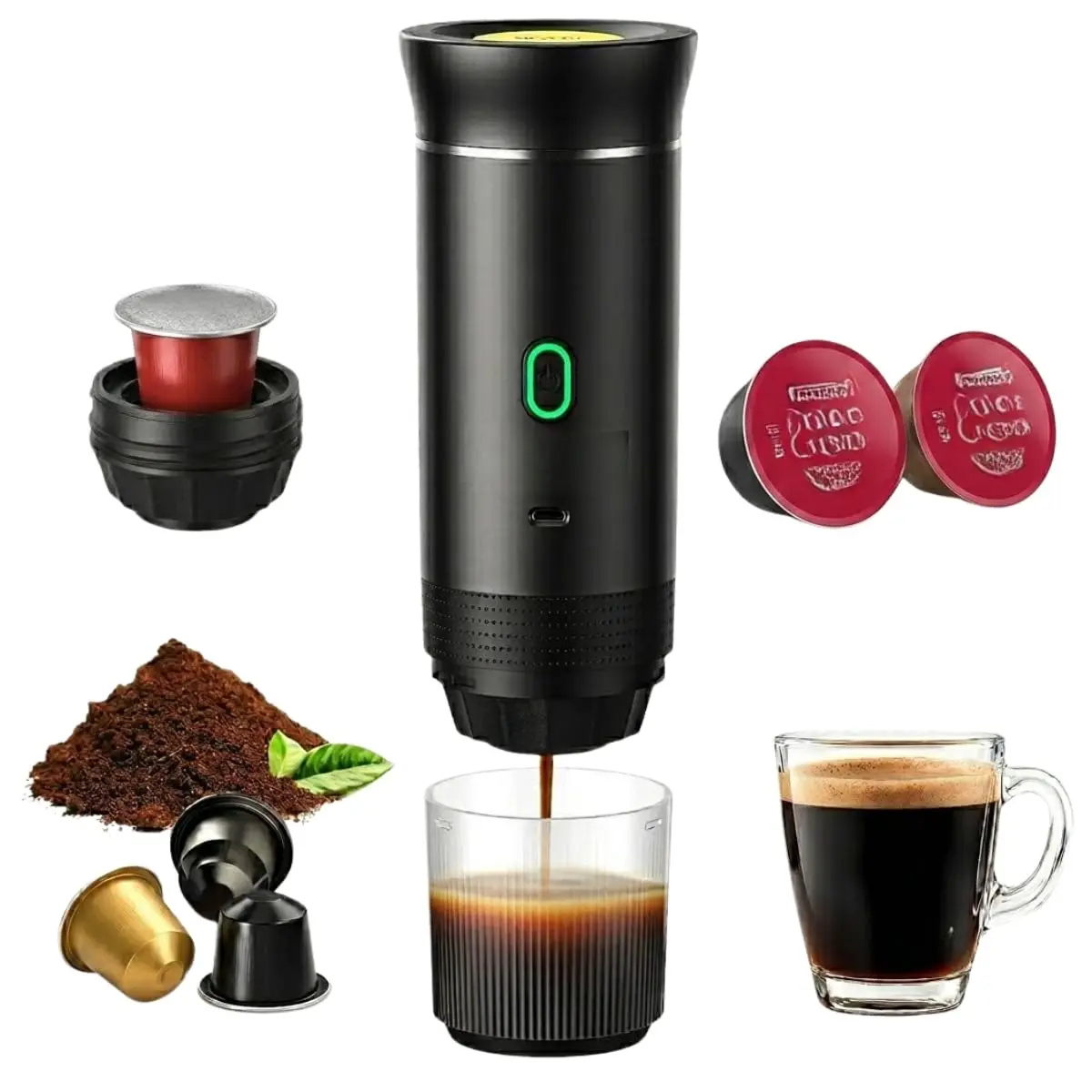 Máquina de Café Expresso Portátil 3 em 1