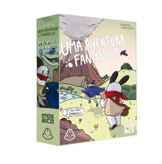 Mosaico Jogos | Uma Aventura Fantástica | Dois aventureiros em uma disputa pela Copa Comunitária | Jogo Euro - 2 Jogadores