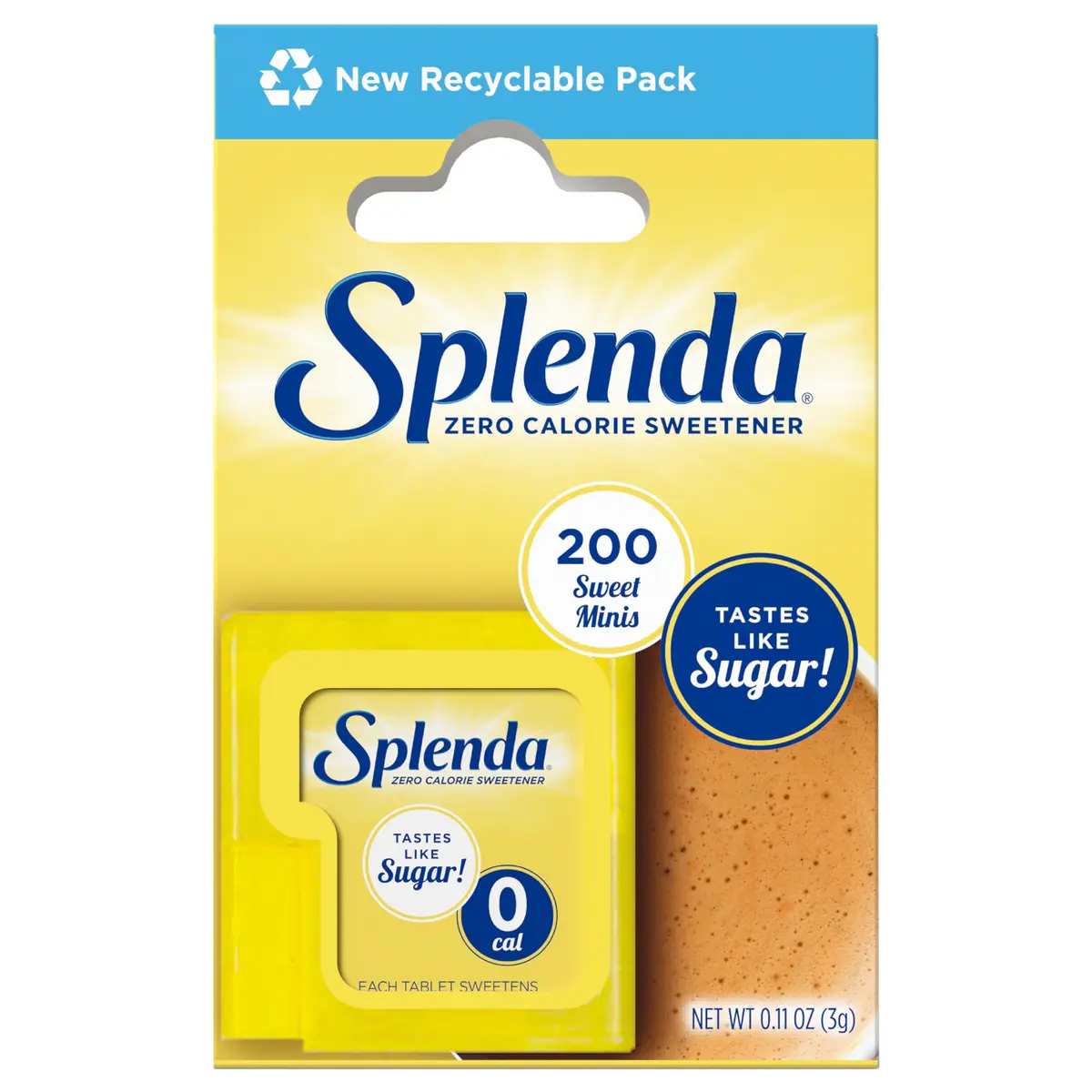 Splenda Minis, Adoçante Sem Calorias, 200 Comprimidos Dissolvíveis, 3g