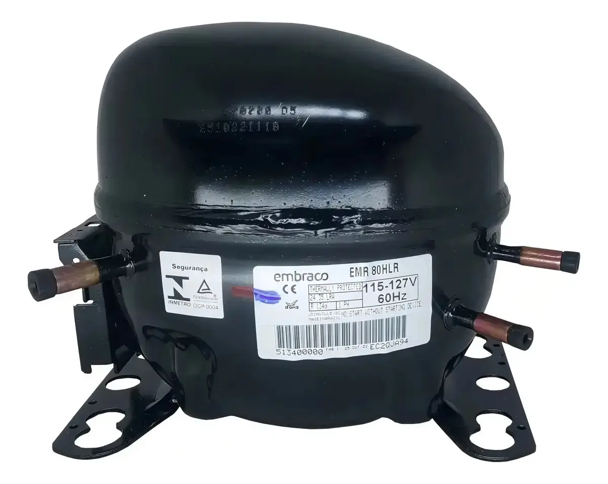 Compressor Embraco EMR80HLR 1/4+ R134A para Geladeira e Freezer