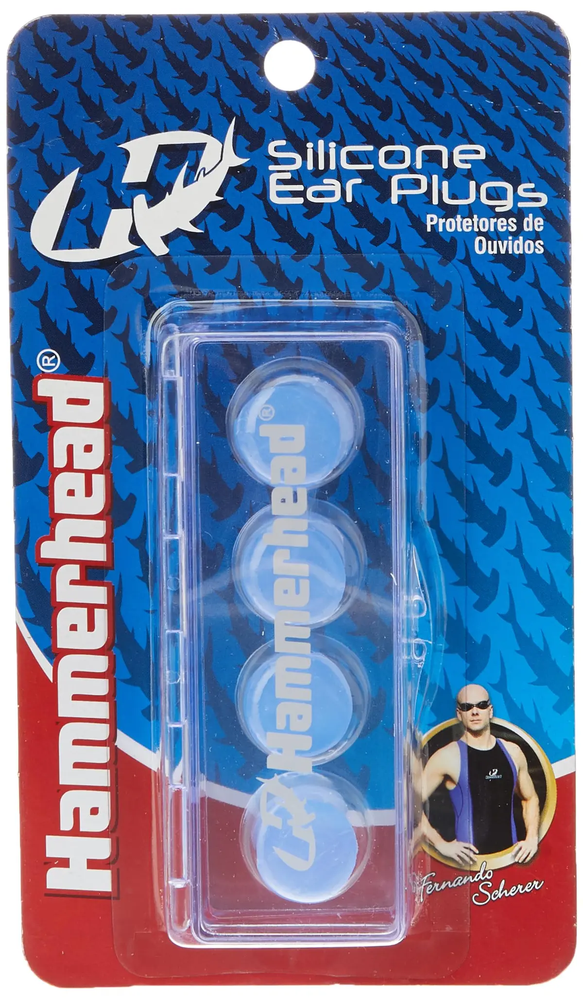 Protetor De Ouvido De Silicone - 4 Peças Hammerhead Unissex