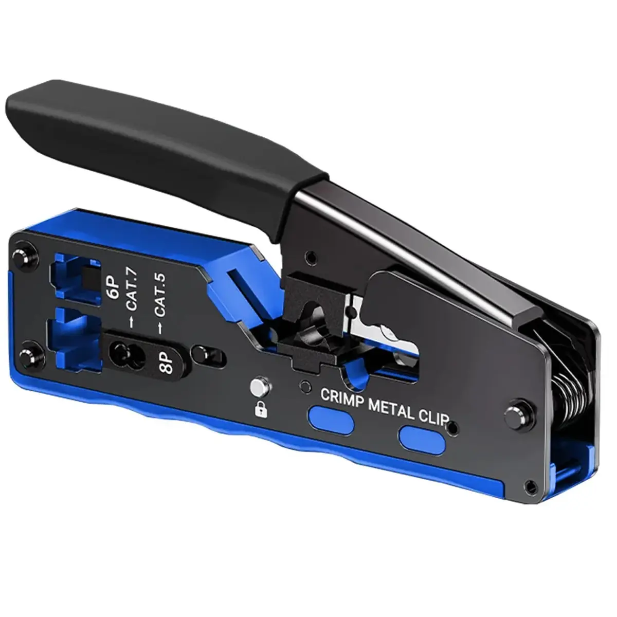 Alicate de Crimpagem para Cabo de Rede Profissional para RJ45 RJ11 Cat5 Cat6 Cat7