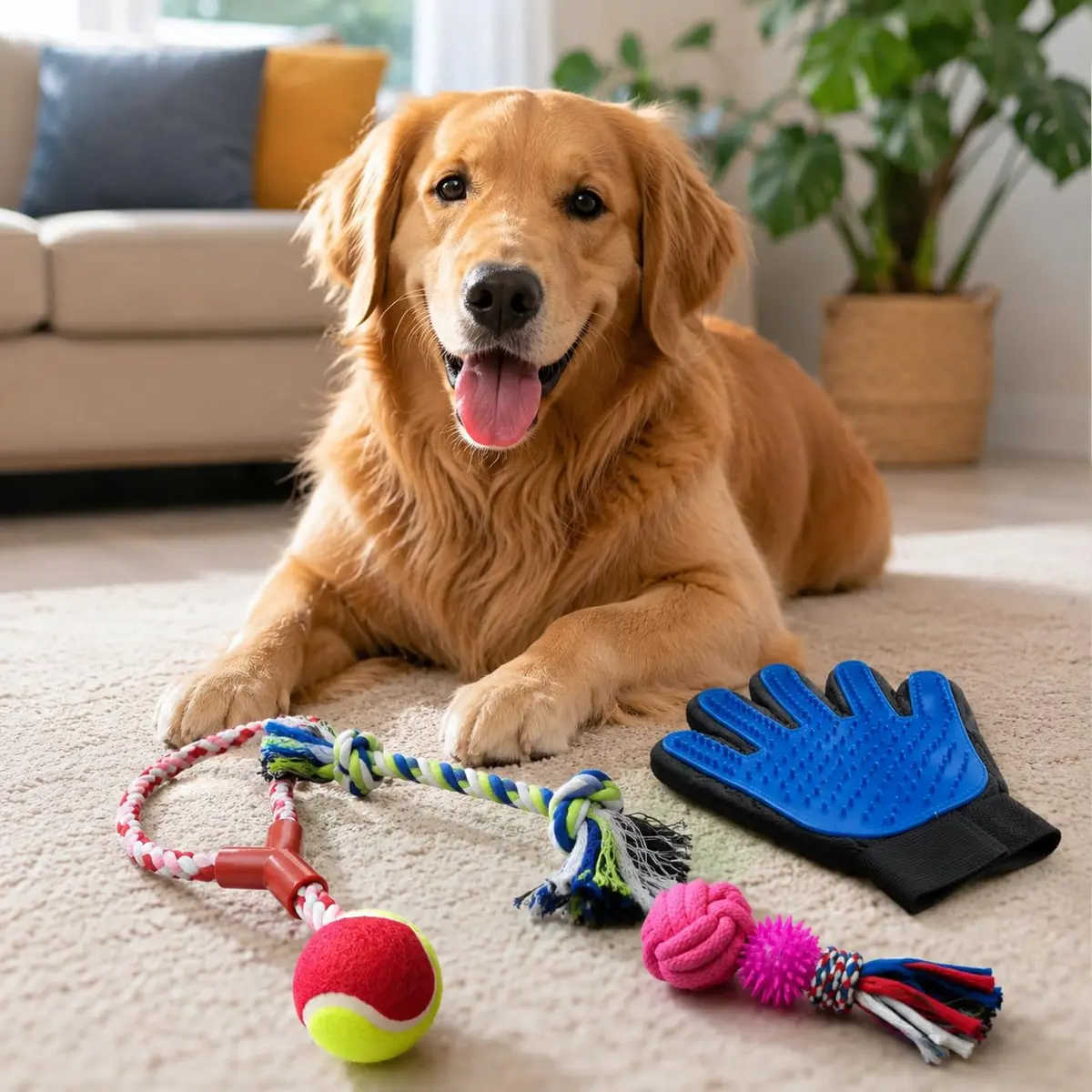 Kit 4 Brinquedos para Cachorro Corda Algodão Mordedor | KIT COM 4 BRINQUEDOS: Diversas opções de corda e mordedores para proporcionar mais diversão ao seu cachorro.