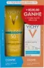 Kit Vichy Protetor Solar Corporal FPS 50 Idéal Soleil Hydra Soft 200ml + Facial FPS 50 Capital Soleil Hydra-Matte 30g - 1