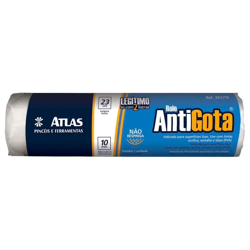 Rolo Anti-gota Atlas de 23cm Produzido em Poliamida