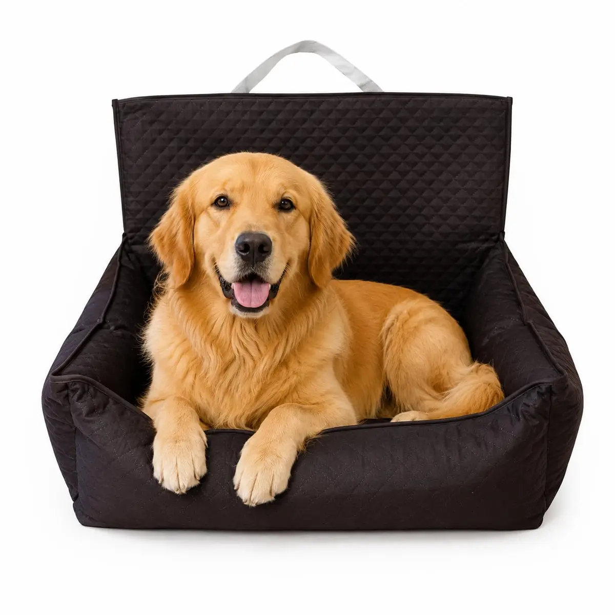 Kit Cama Pet Capa Protetora Banco Traseiro Carro 2 em 1+ Colchonete Grande (Liso Marrom)