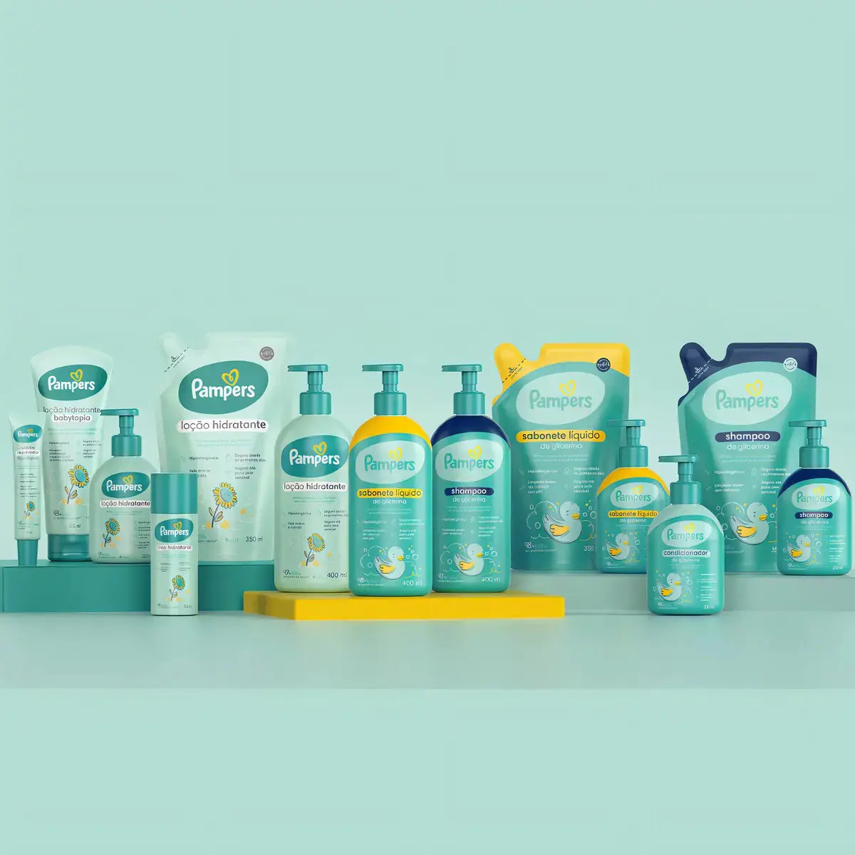 Loção Hidratante Pampers Hipoalergênico Girassol 200ml