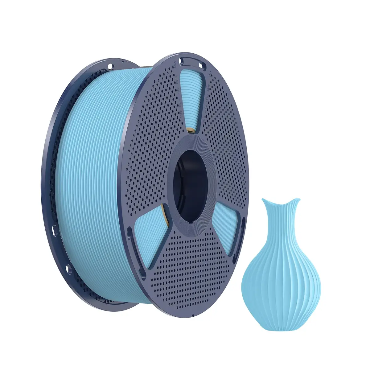 Creatorally Filamento PLA Fosco Alta Velocidade 3D 1,75mm 1kg, Azul Céu Fosco, Compatível com Impressoras FDM - 1
