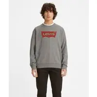 Moletom Levi's® Graphic Crew Cinza Manga Longa - XS USA | PP BR