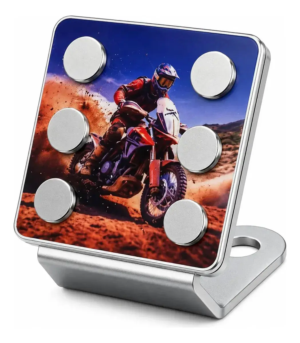 Suporte Magnético Celular Moto Bike Imã Neodímio Extra Forte Reforçado Resistente Para Motoboy Gps - Multicontrol thumbnail 5