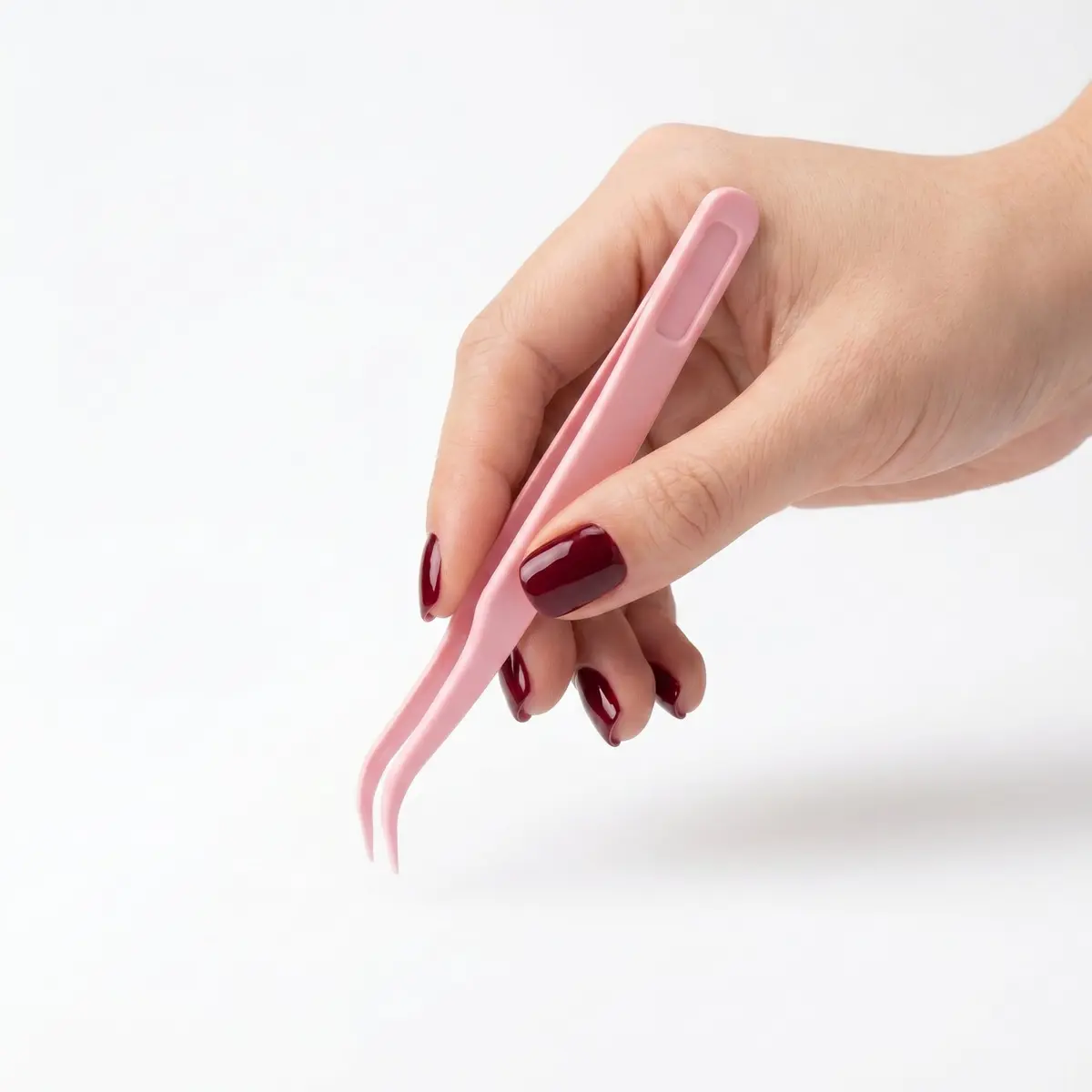 KIT 10 Pinça Curva de Plástico Para Adesivos