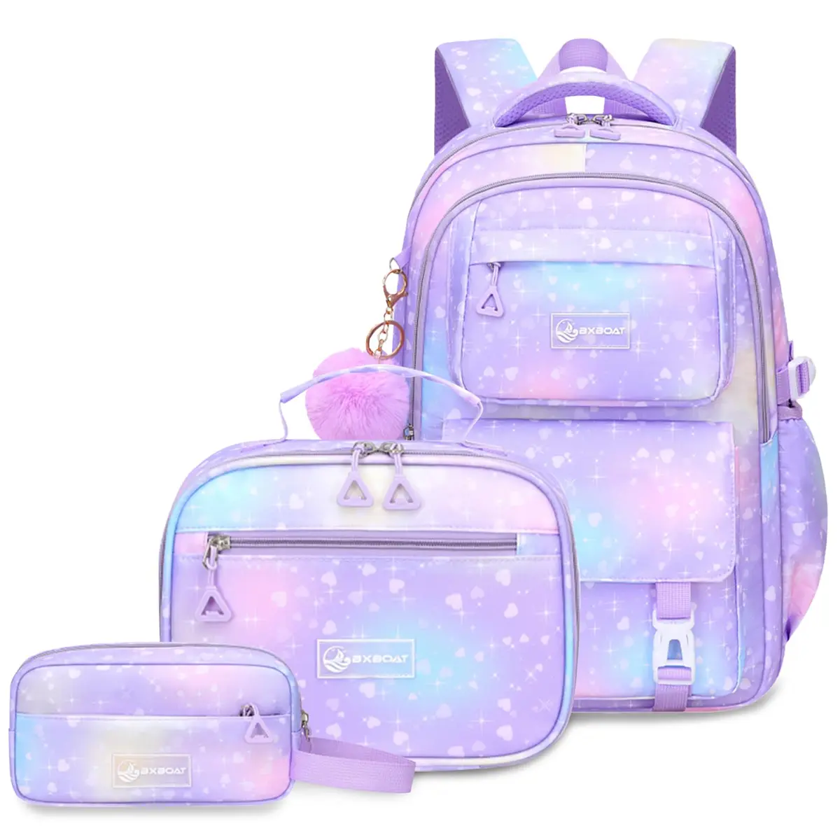 Mochila Escolar Infantil Grande Impermeável com Notebook | Kit escolar 3 em 1 com mochila, lancheira térmica e estojo, ideal para meninos com design funcional para uso diário